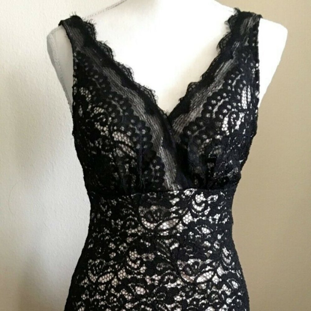 WHBM black dress XS EUC